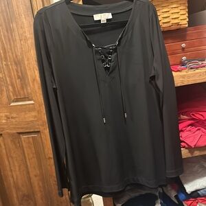 Michael kors blouse. Cute lace up front